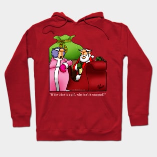 Funny Spectickles Christmas Wine Cartoon Hoodie